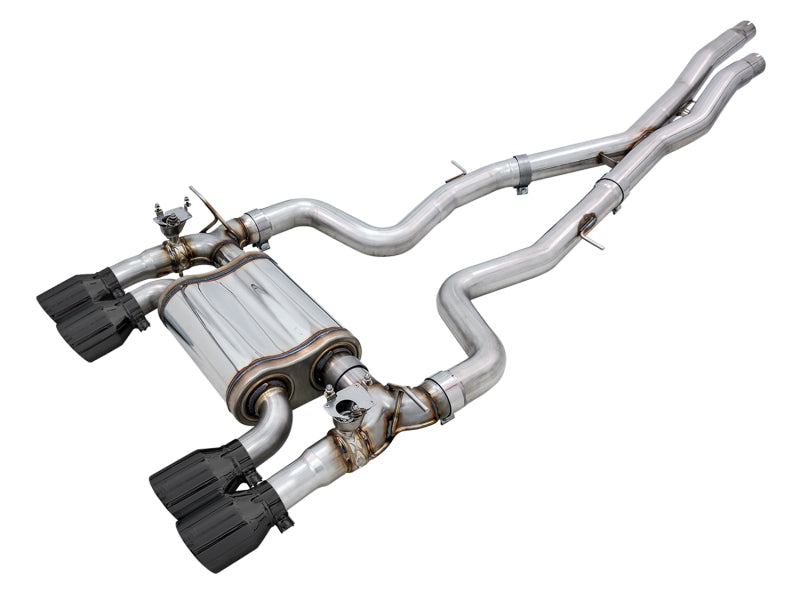 AWE Tuning BMW F8X M3/M4 SwitchPath Cat-Back Exhaust - Diamond Black Tips