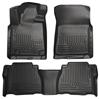 Husky Liners 07-11 Toyota Tundra Double/CrewMax Cab WeatherBeater Combo Black Floor Liners