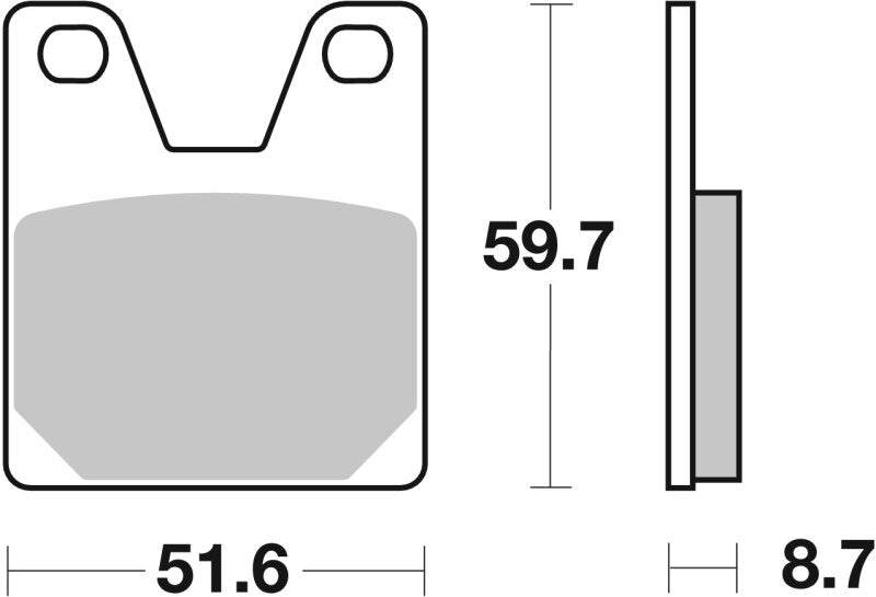 Brembo 99-02 Yamaha YZF R7 OW02 750cc Brake Pad - Rear