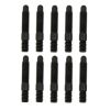 Moroso Bullet Nose Black OX Studs - 1/4-20 X 1/4-28 X 1.5 Long (10 Pack)