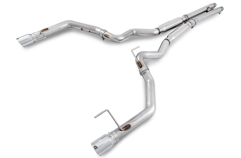 AWE Tuning S550 Mustang GT Cat-Back Exhaust - Track Edition (Chrome Silver Tips)
