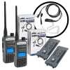 Rugged Radios GREAT OUTDOORS PACK - GMR2 PLUS - GMRS / FRS Two Way Handheld Radios with Accessories