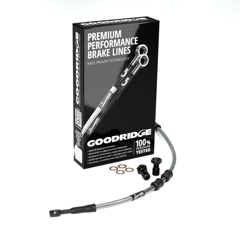 Goodridge 15-16 HD FLTRX/S Road Glide +6in Clutch Line Kit - Clear