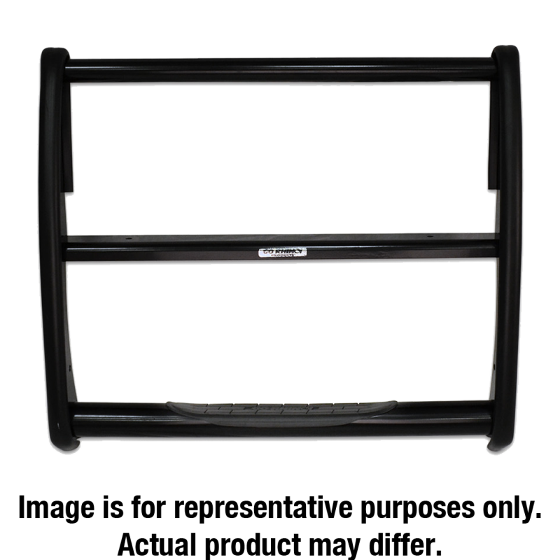 Go Rhino 92-96 Ford Bronco F-150 3000 Series StepGuard - Black (Center Grille Guard Only)