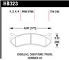 Hawk 06 Chevy Avalanche 2500 / GMC Truck / Hummer Super Duty Street Rear Brake Pads