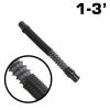 Rugged Radios 1 to 3 Ft MAC-X Expandable Ultra Flex Helmet Air Pumper System Hose by Rugged Radios