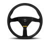 Momo MOD78 Steering Wheel 350 mm - Black Suede/Black Spokes