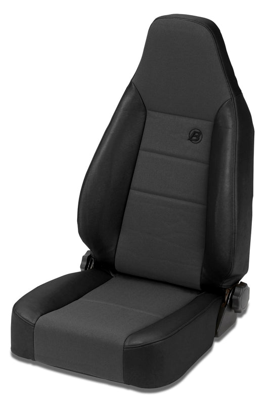 Bestop 76-86 Jeep Cj7 Front Trailmax II Sport Seat (Center Fabric Insert Black Denim)