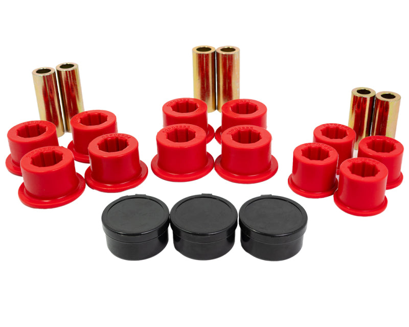 Energy Suspension 04-15 Nissan Titan Rear Spring Bushing Set - Red