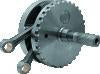 S&S Cycle 07-17 BT 4-3/8in Stroke Flywheel Assembly w/ Sprocket Shaft Bearing Race