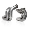 Stainless Works Chevy Big Block - Dragster Headers 2-3/8in - 2-1/2in Stepped Downswept Short Headers