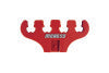 Moroso Wire Loom - 7-9mm - 4 Hole - Red - 2 Per Card