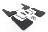 Rally Armor 20-26 Hyundai Venue Black Mud Flap Blue Logo