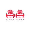 Power Stop 2000 Ford Excursion Rear Red Calipers w/Brackets - Pair
