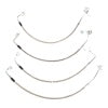 Rugged Ridge Brake Hose Kit Braided Stainless 07-18 Jeep Wrangler