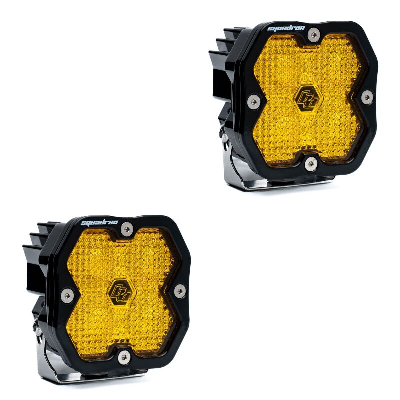 Baja Designs Squadron 2.0 Sport LED Work/Scene (Pair) - Baja Amber