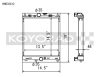 Koyo 03-07 Mitsubishi Evolution 7/8/9 Turbo (MT) Half-Size RACE Radiator