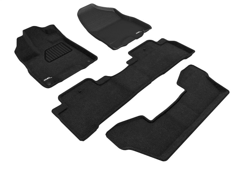 3D MAXpider 17-20 Acura MDX 6-Seat Elegant Black R1 R2 R3