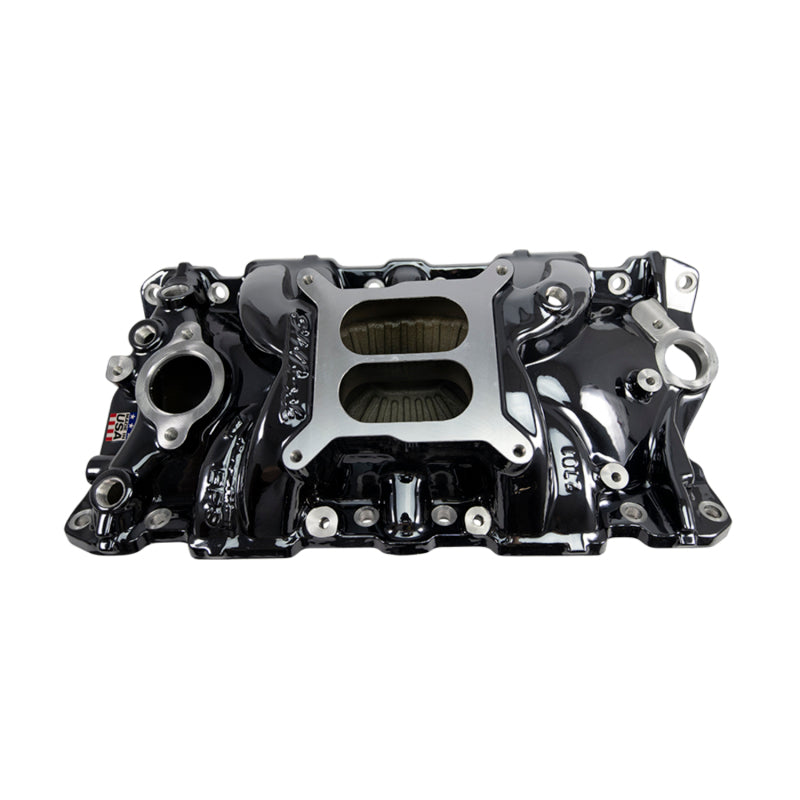 Edelbrock 55-86 Chevy SB Performer EPS Intake Manifold - Black Plasma Finish