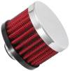 K&N Clamp On Rubber Base Crankcase Vent Filter 0.375in Flange ID x 2in OD x 1.5in Height