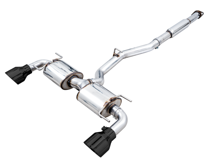 AWE Tuning Subaru BRZ/ Toyota GR86/ Toyota 86 Touring Edition Cat-Back Exhaust- Diamond Black Tips