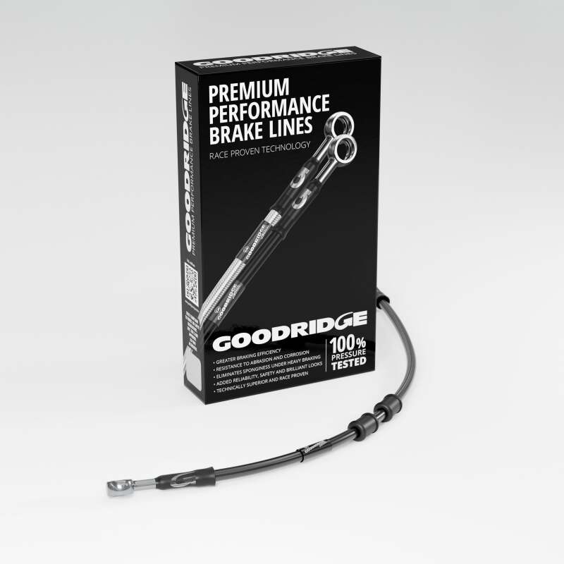 Goodridge 18-19 HD FLTRXSE CVO Road Glide +2in Clutch Line Kit - Black