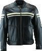 Kuryakyn Leather By River Road Hoodlum Vintage Leather Jacket Black - XL