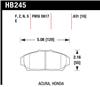 Hawk 94-01 Acura Integra (excl Type R)  Blue 9012 Race Front Brake Pads