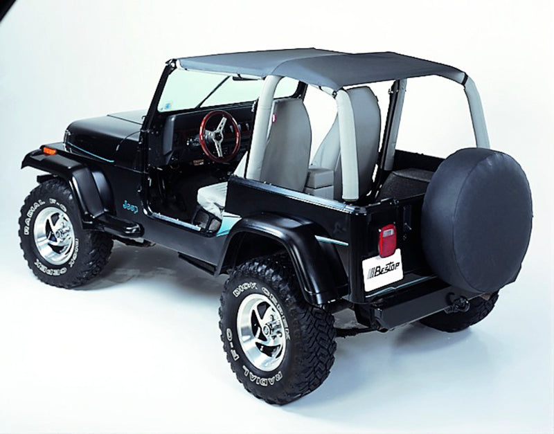 Bestop 92-95 Jeep Wrangler YJ Strapless Safari Bikini (Black Denim)