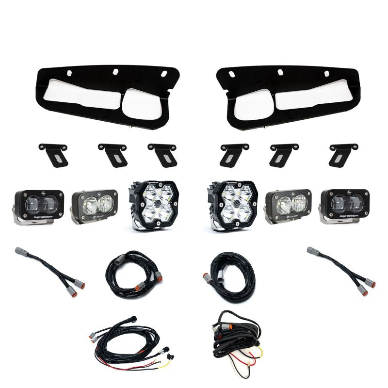 Baja Designs 21-25 Ford Bronco Squadron 2.0 Sport (Spot) / S2 SAE / S2 Sport D/C Steel Bumper -Clear