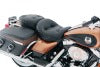 Mustang 08-21 Harley Electra Glide,Rd Glide,Rd King,Street Glide 1PC Seat w/Blk Pearl Studs - Black