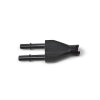 Russell Adapter Y-Block 3/8in Sae Quick Disconnect Female To 2X 3/8in Sae Qd Male Blk Anodized