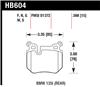 Hawk BMW 135i DTC-60 Race Rear Brake Pads