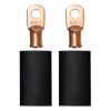 Moroso 5/16in Dia Stud 2 GA Wire Crimp/Solder Battery Cable Terminal Kit (2 Pack)