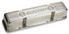 Moroso Chevrolet Small Block Valve Cover - 3.5in - Polished Aluminum - Pair