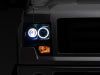 Raxiom 09-14 Ford F-150 Super White LED Halo Projector Headlights- Black Housing (Clear Lens)