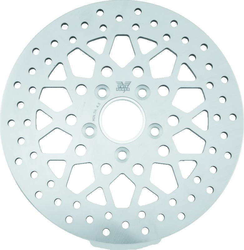 Twin Power 84-17 Big Twin Exc 08-17 FLH FLT Rear 11.5 Solid Rotor Mesh