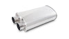 Vibrant Streetpower Oval Muffler 2.50in Inlet/Outlet (Same side)