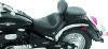 Mustang 09-21 Suzuki Boulevard C50/C50T Standard Touring 2PC Seat w/Driver Backrest w/Studs - Black
