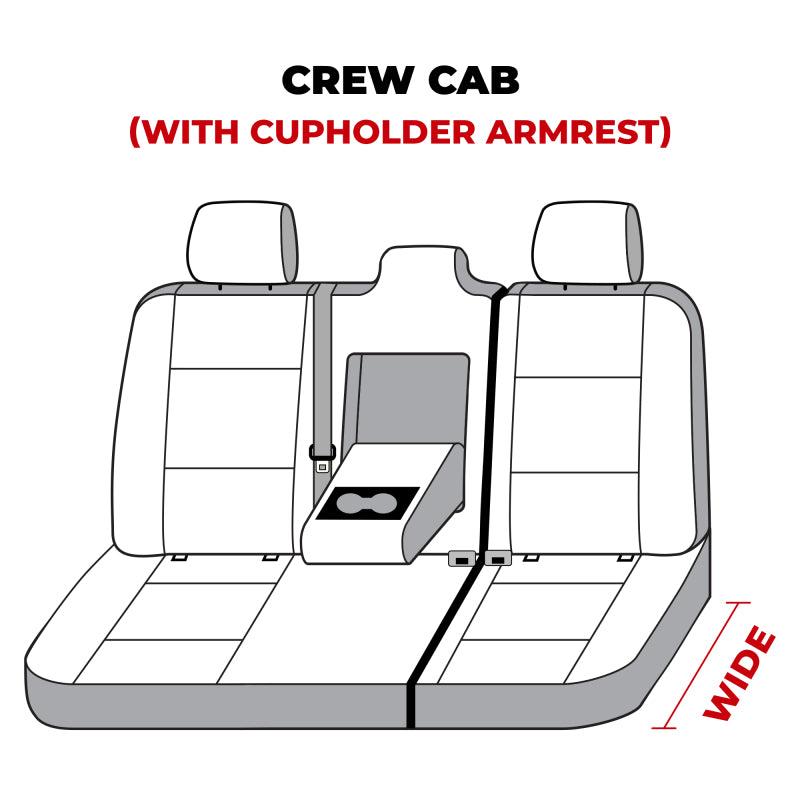 Covercraft 19-24 Dodge Ram 1500 Crew Classic Logo SeatSaver Second Row Seat Covers