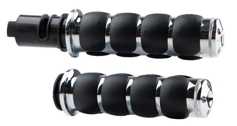 Kuryakyn ISO Grips 24 and Up Touring 25 and Up Softails Throttle-By-Wire Chrome