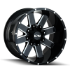 ION Type 141 17x9 / 5x127 BP / 18mm Offset / 87mm Hub Gloss Black Milled Wheel