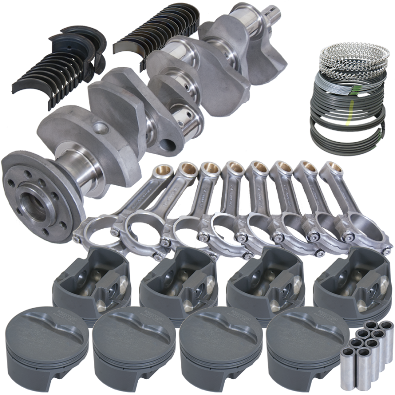 Eagle Chevy 350 3.500in Crank 6.000in I-Beam Rods -5cc Flat Top 4.040in Pistons Rotating Assembly