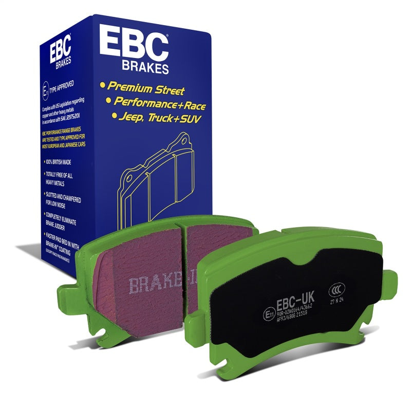 EBC 06-13 Audi A3 2.0 Turbo (Girling rear caliper) Greenstuff Rear Brake Pads