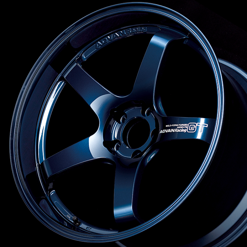 Advan GT 19X9 +20 5x120 - Titanium Blue Wheel