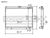 Koyo 1998-Aug 2000 Nissan Skyline GT-R R34 2.6L Turbo Radiator