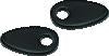 Kuryakyn Fender Strut Cover Plates Gloss Black