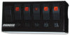 Moroso Rocker Switch Panel - Cage Mount - LED - 3.75in x 8in - Five On/Off Switches