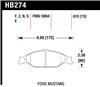 Hawk 1999-2004 Ford Mustang Base 3.8 HPS 5.0 Front Brake Pads