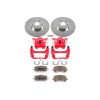 Power Stop 03-08 Pontiac Vibe Front Z26 Street Warrior Brake Kit w/Calipers